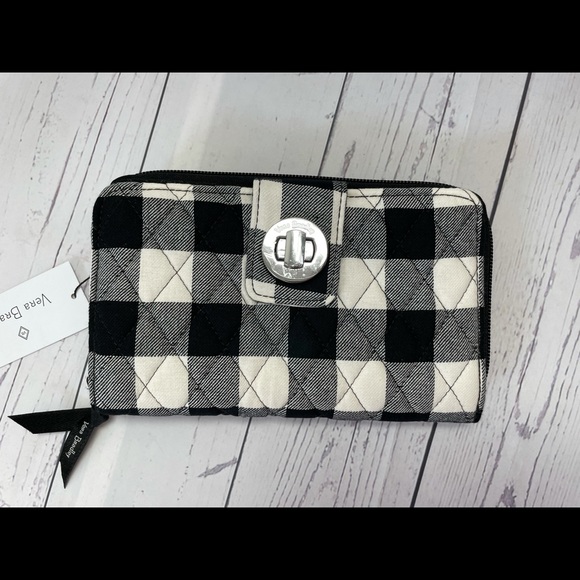 Vera Bradley Buffalo plaid wallet NEW - Picture 1 of 5